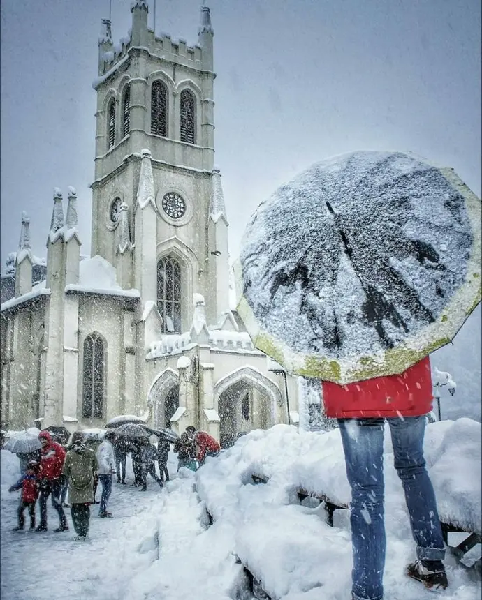 shimla snow fall