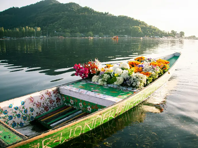 kashmir river view  