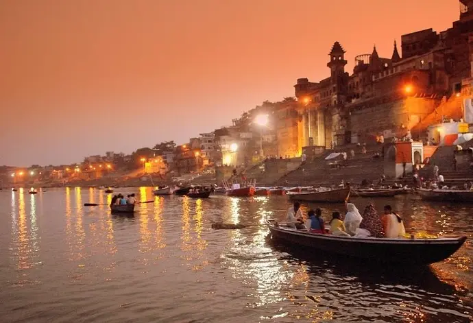 haridwar  temple night  view 